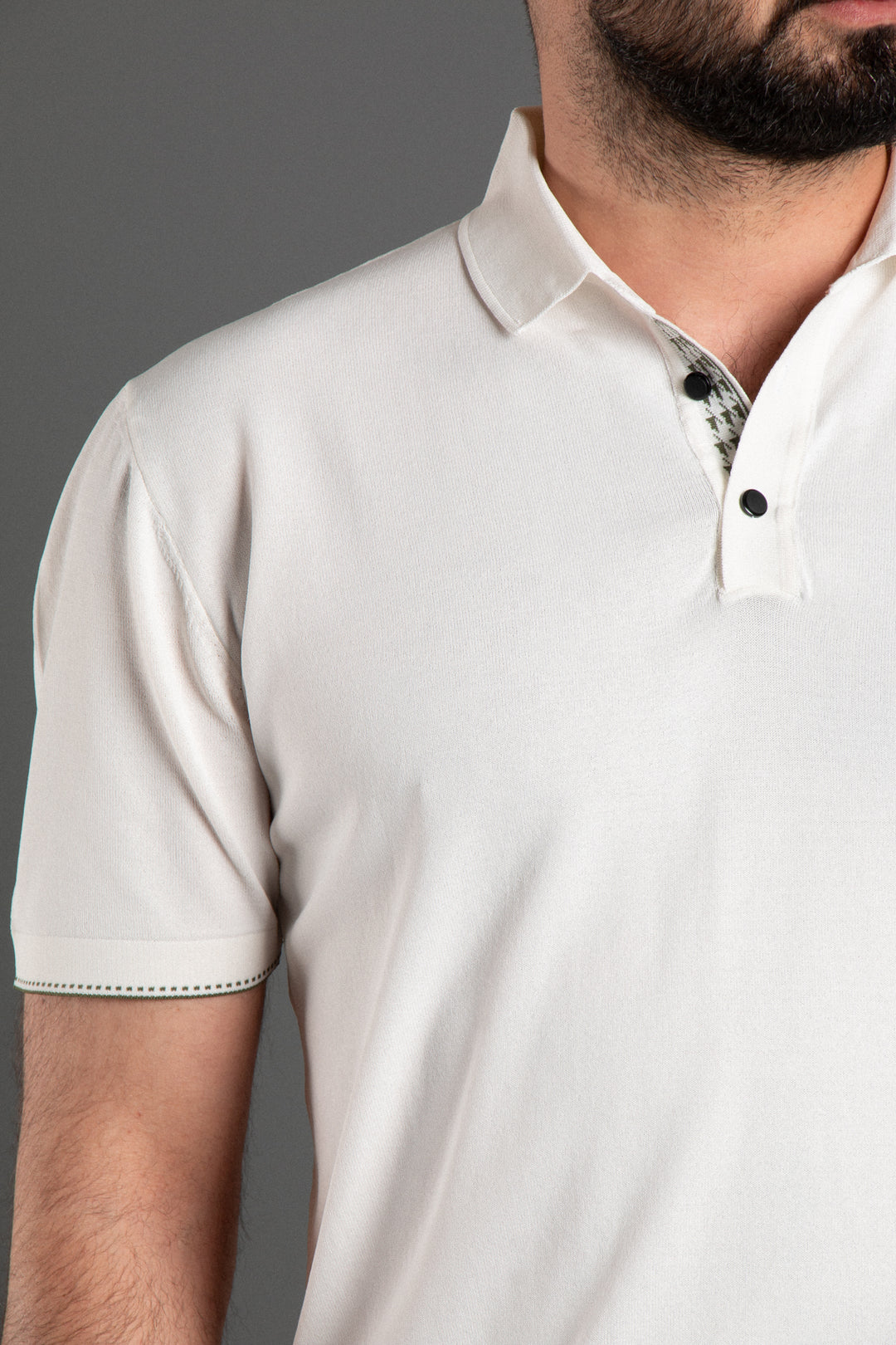 Düz Triko Polo Yaka T-shirt