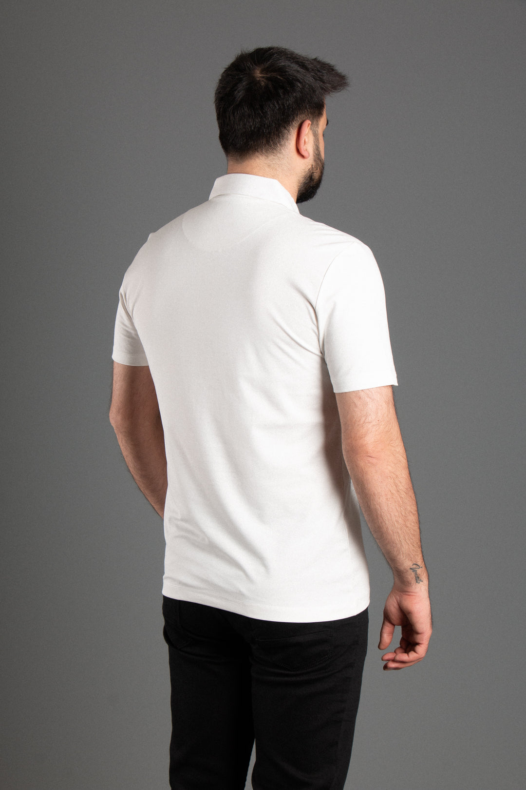 Fermuarlı Soft Basic Polo T-shirt
