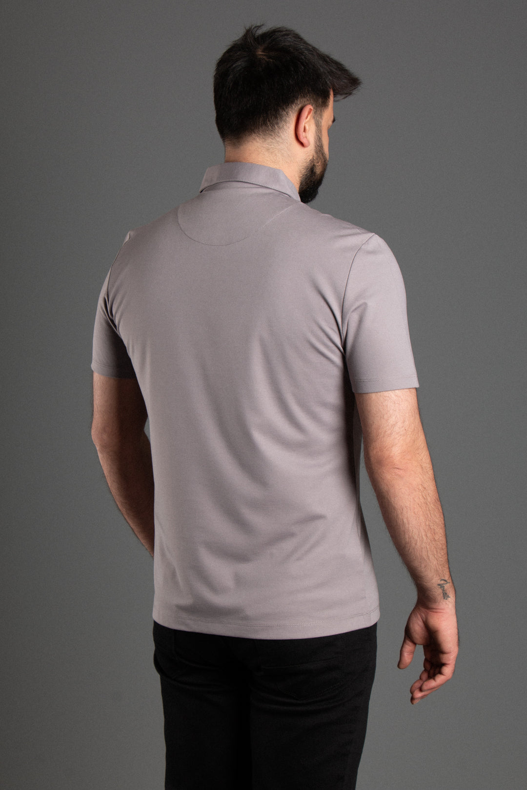 Fermuarlı Soft Basic Polo T-shirt