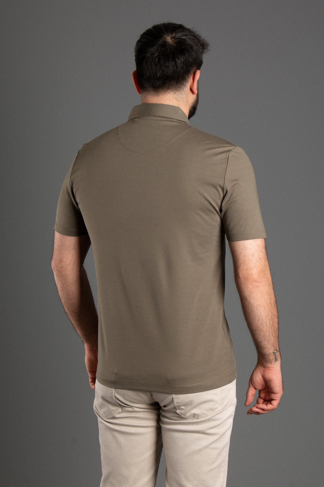 Fermuarlı Soft Basic Polo T-shirt