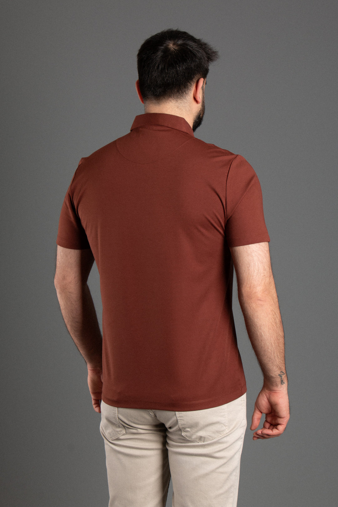 Fermuarlı Soft Basic Polo T-Shirt