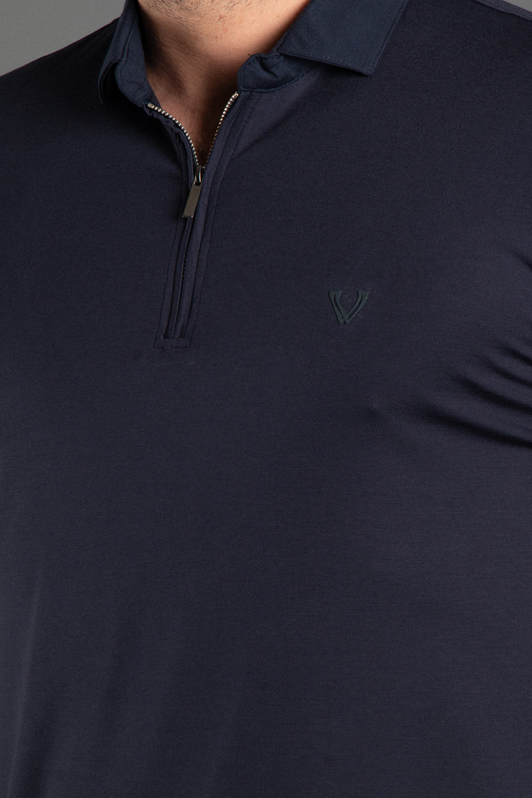 Fermuarlı Soft Basic Polo T-Shirt