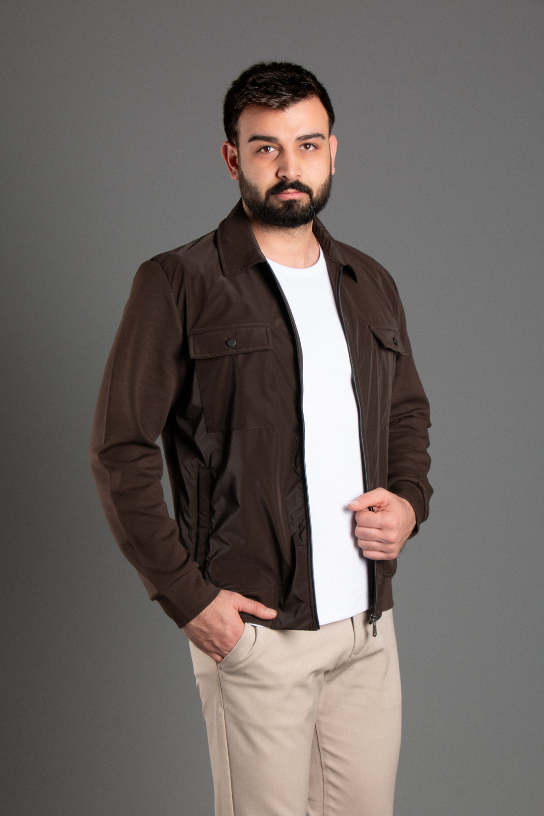 Parçalı  İnce Ceket