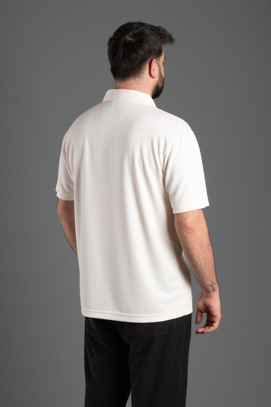 Likralı Oversize Polo T-Shirt