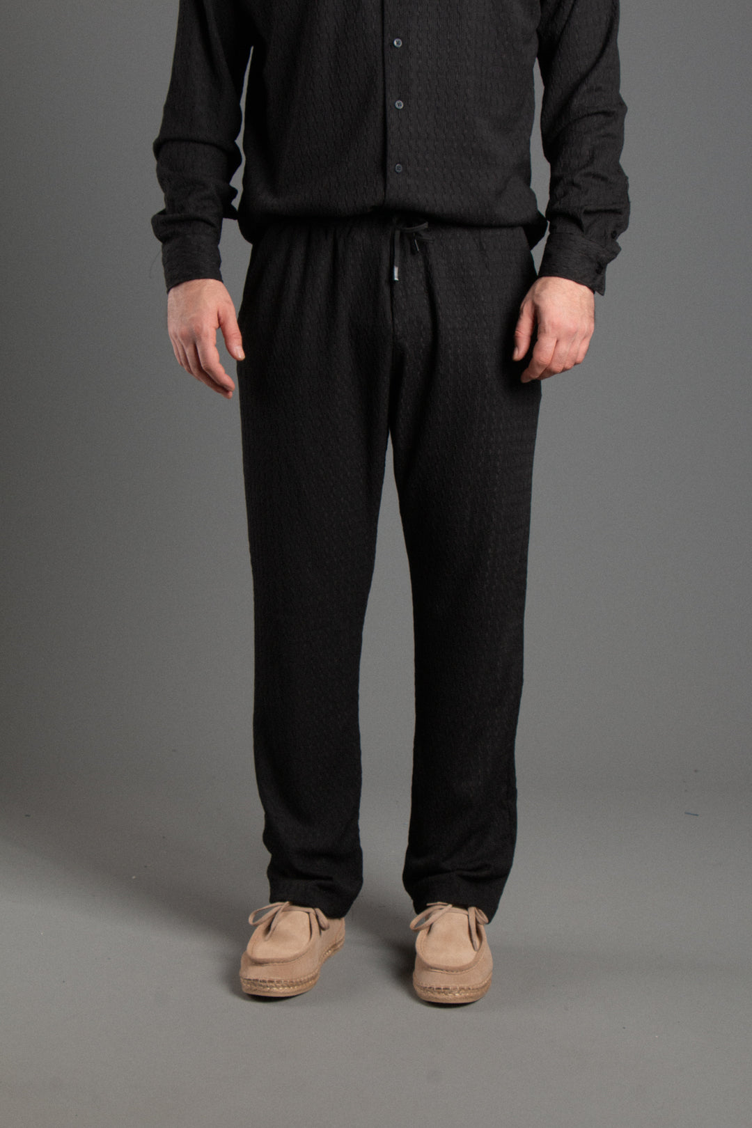 Jakarlı Relaxed Fit Jogger Pantolon