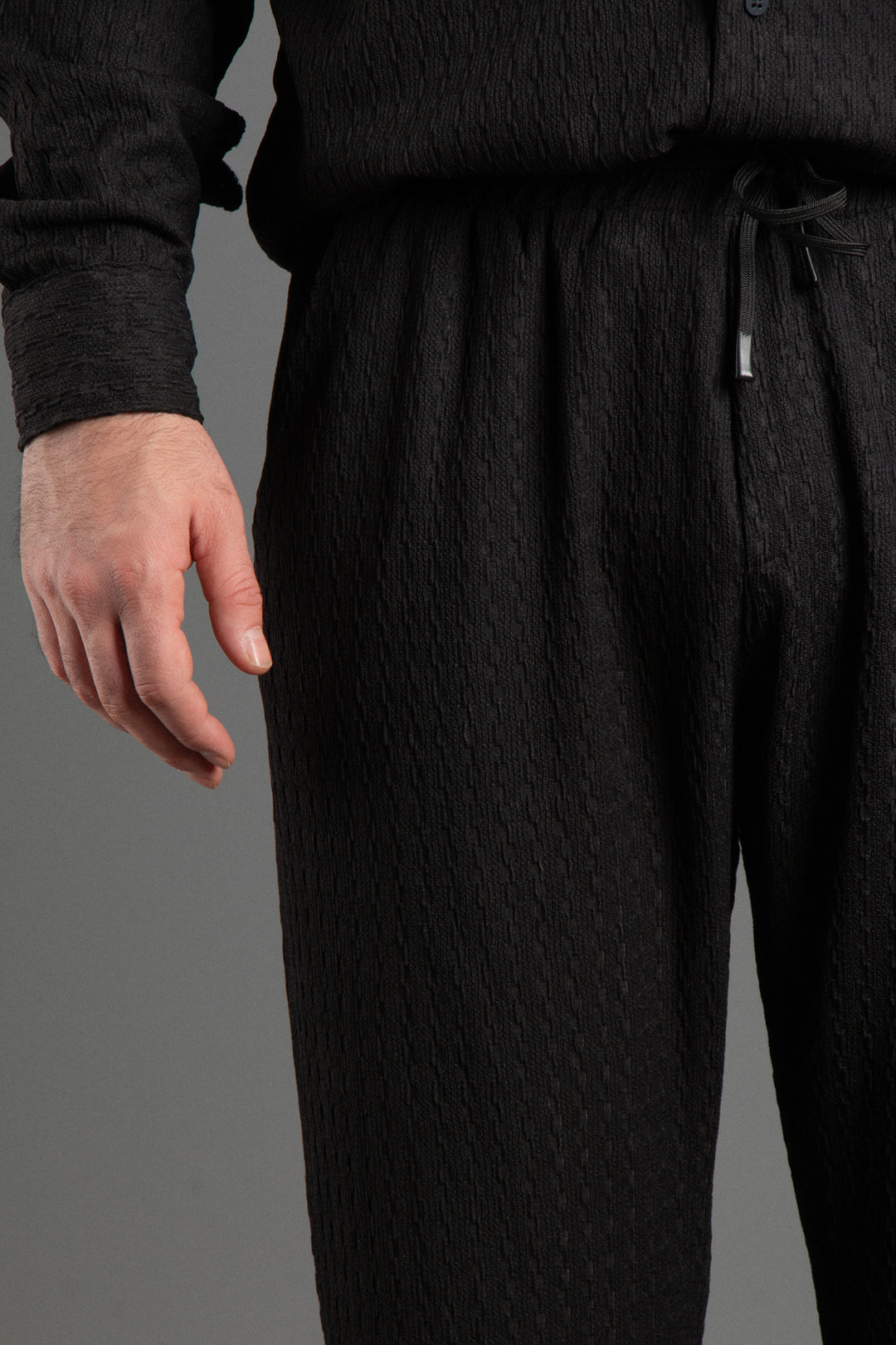 Jakarlı Relaxed Fit Jogger Pantolon