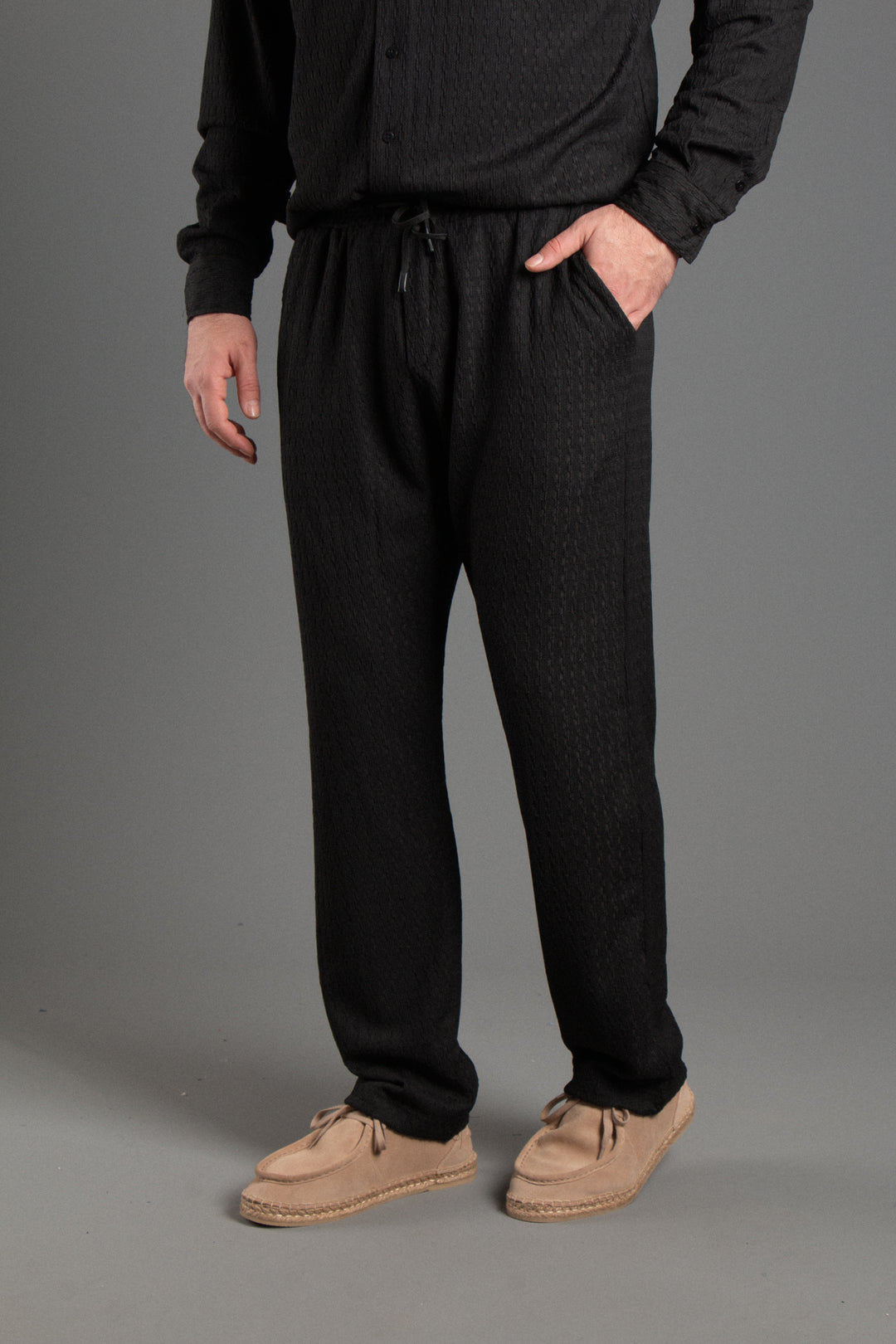 Jakarlı Relaxed Fit Jogger Pantolon
