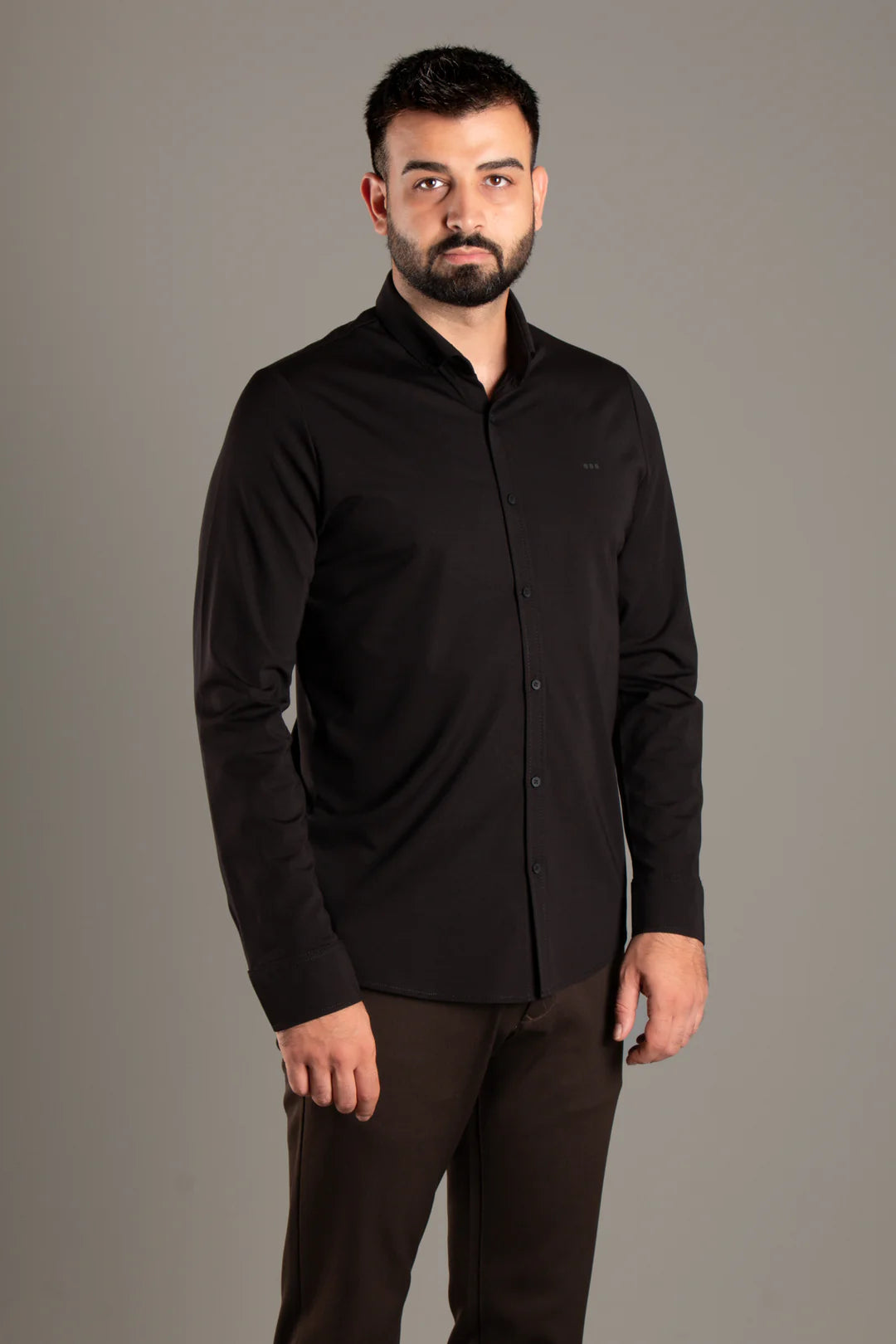 Soft Penye Basic Slim Fit Gömlek
