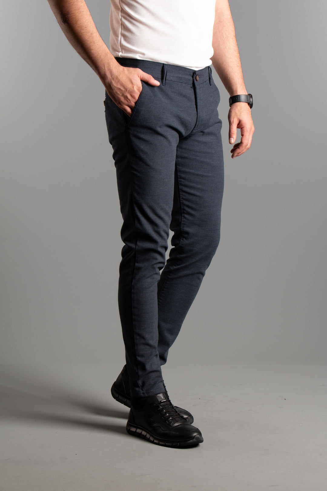 Slim Fit Keten Pantolon