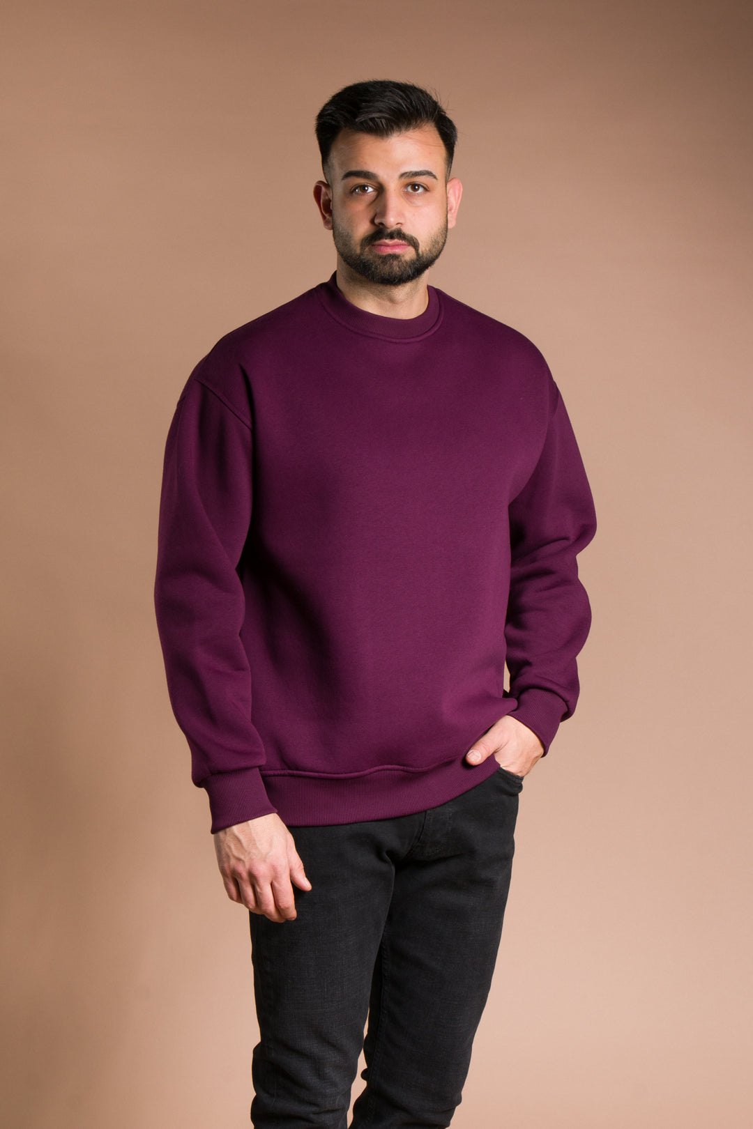 Oversize Basic 3 İplik Sweatshirt