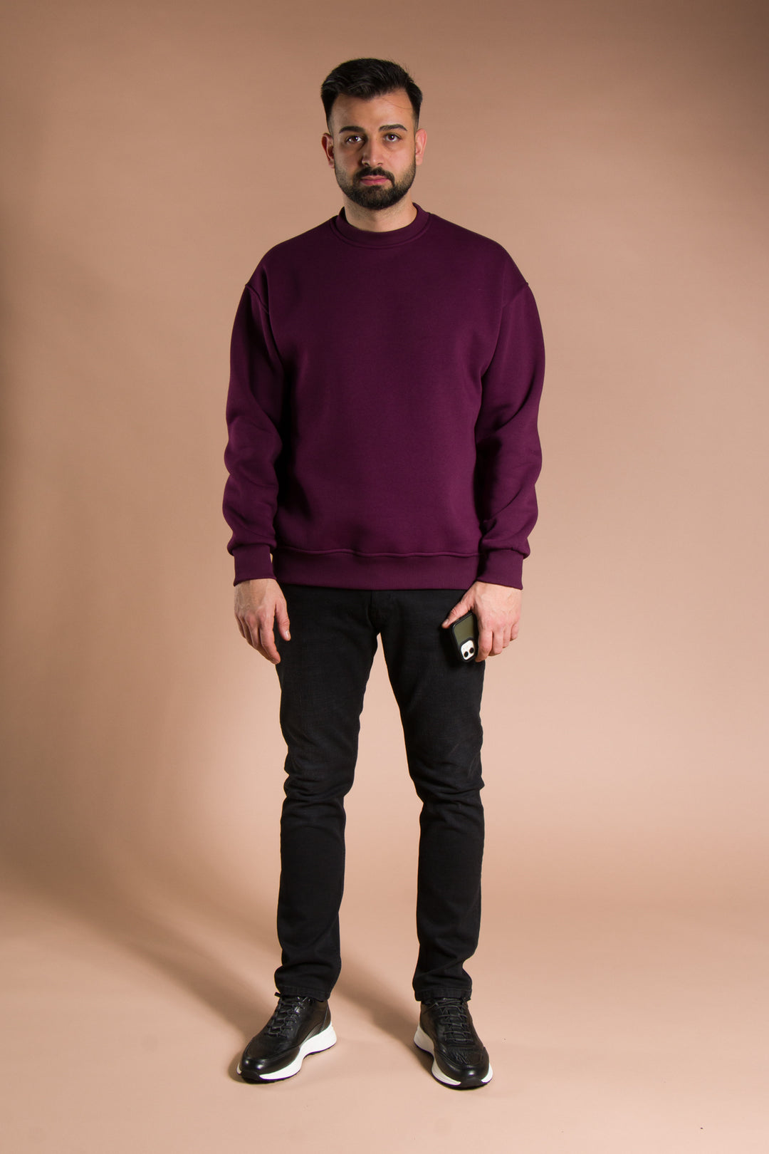 Oversize Basic 3 İplik Sweatshirt