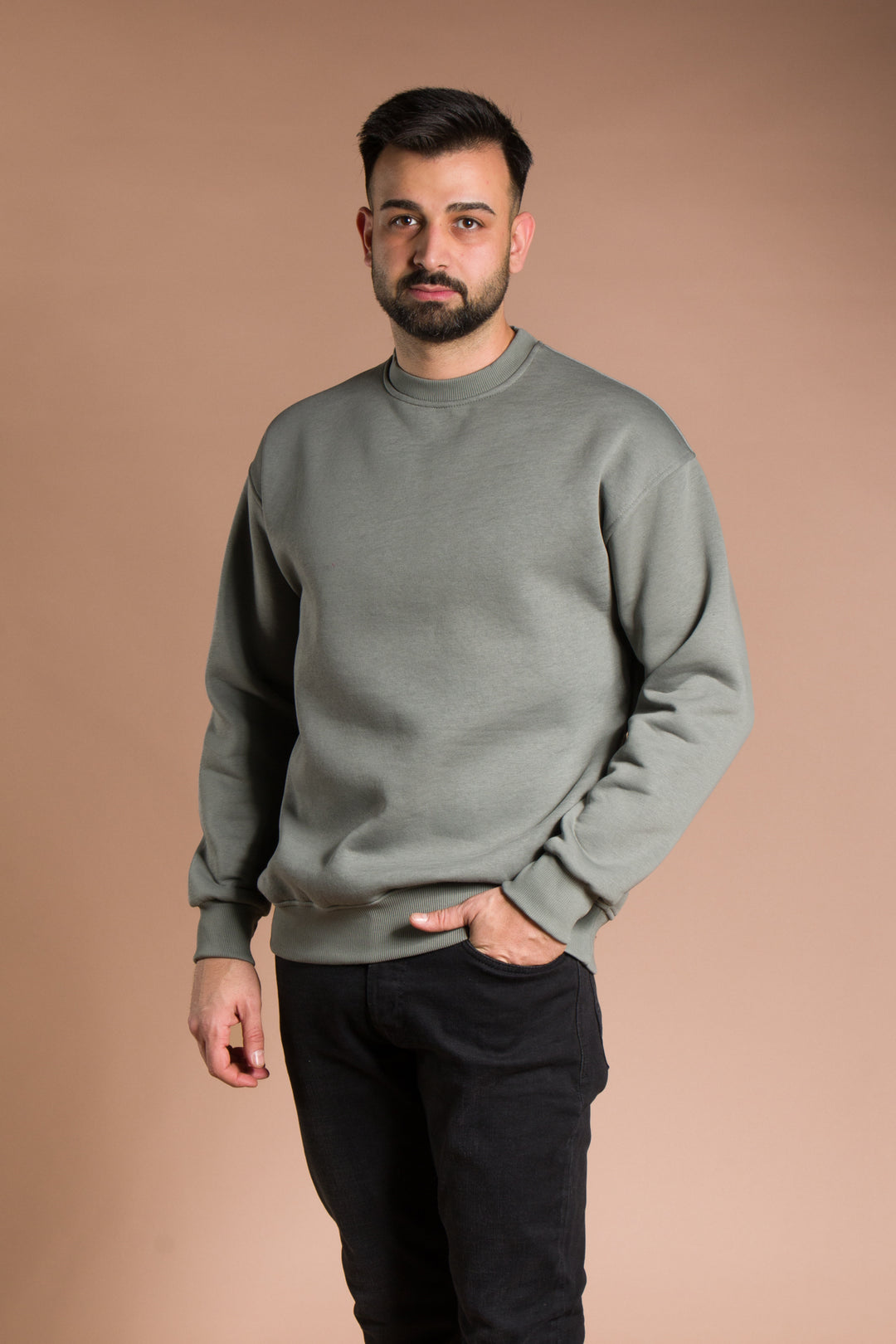 Oversize Basic 3 İplik Sweatshirt