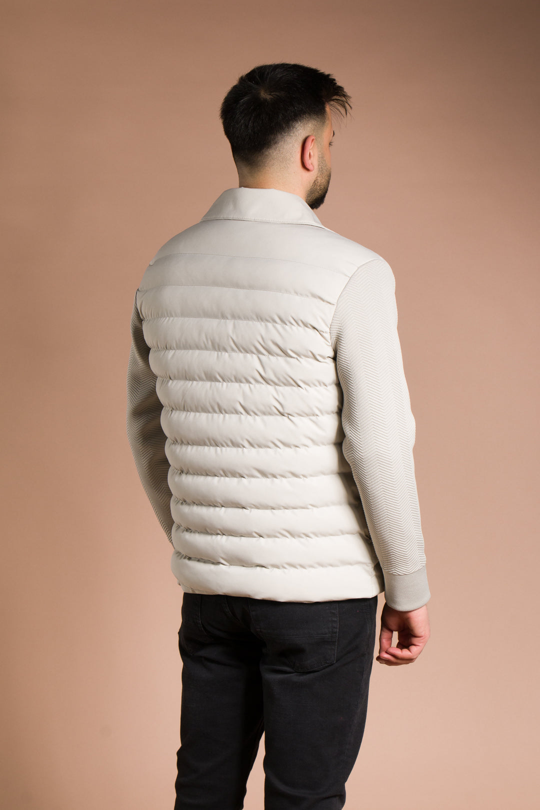 Kolları Örme Polo Yaka Mont