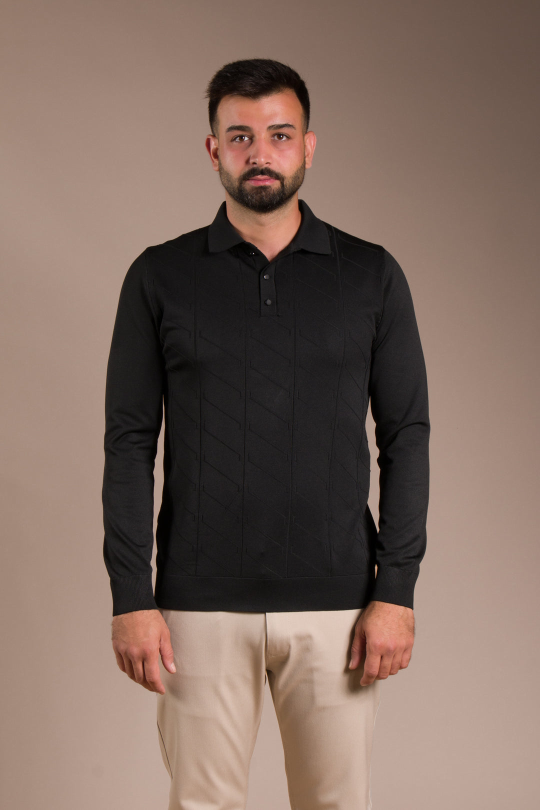 Desenli Polo Yaka Triko