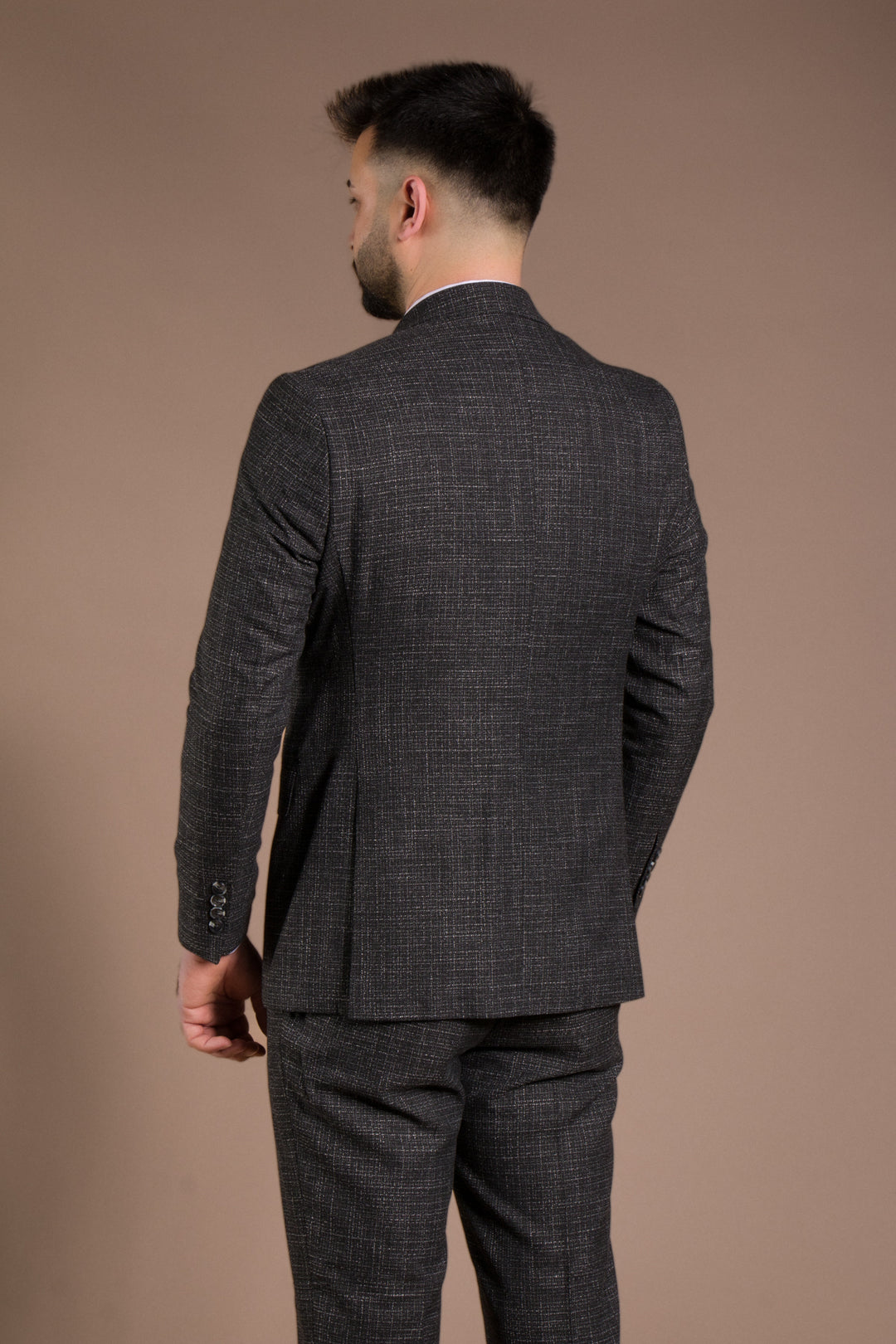 Slim Fit Yelekli Takım Elbise
