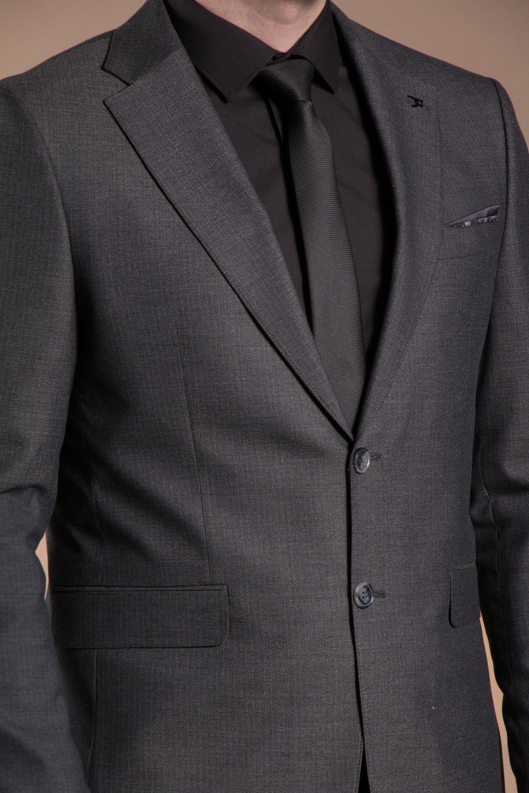 Çizgili Slim Fit Takım Elbise