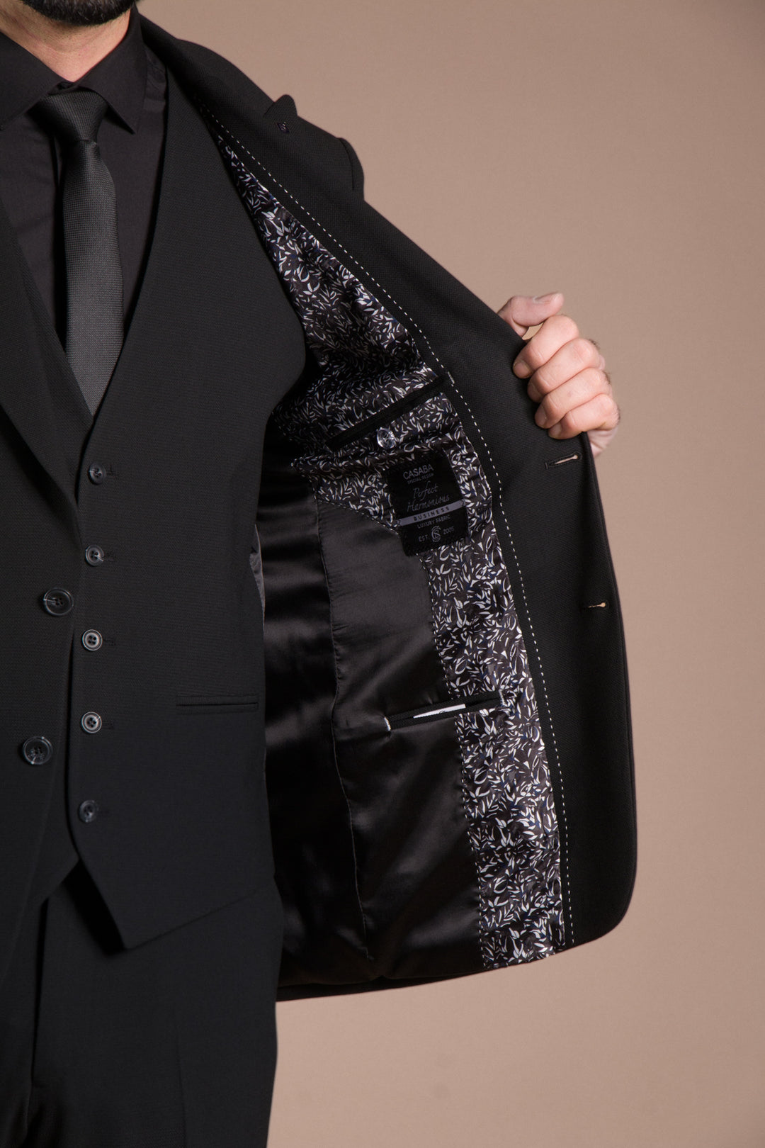 Slim Fit Yelekli Takım Elbise