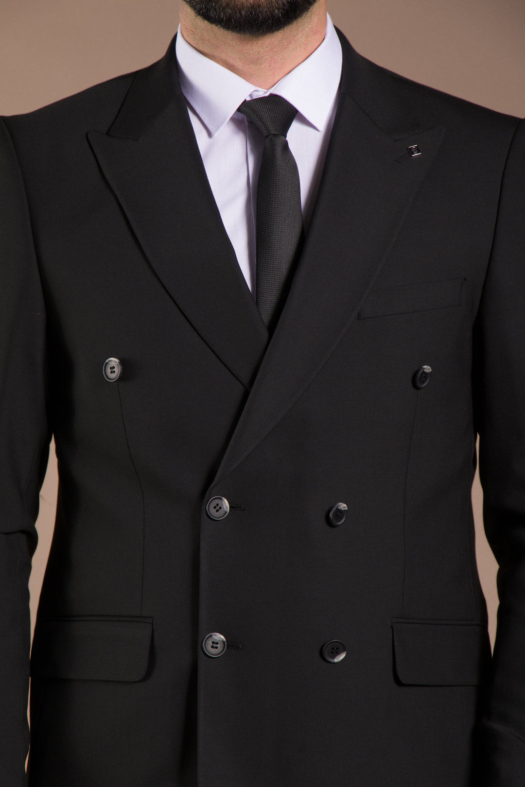 Slim Fit Kruvaze Takım Elbise