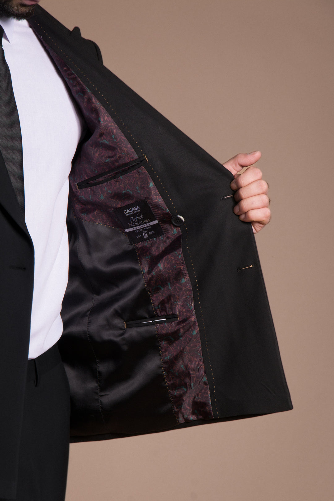 Slim Fit Kruvaze Takım Elbise