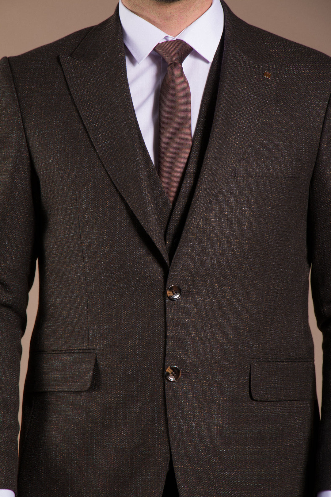Slim Fit Yelekli Takım Elbise