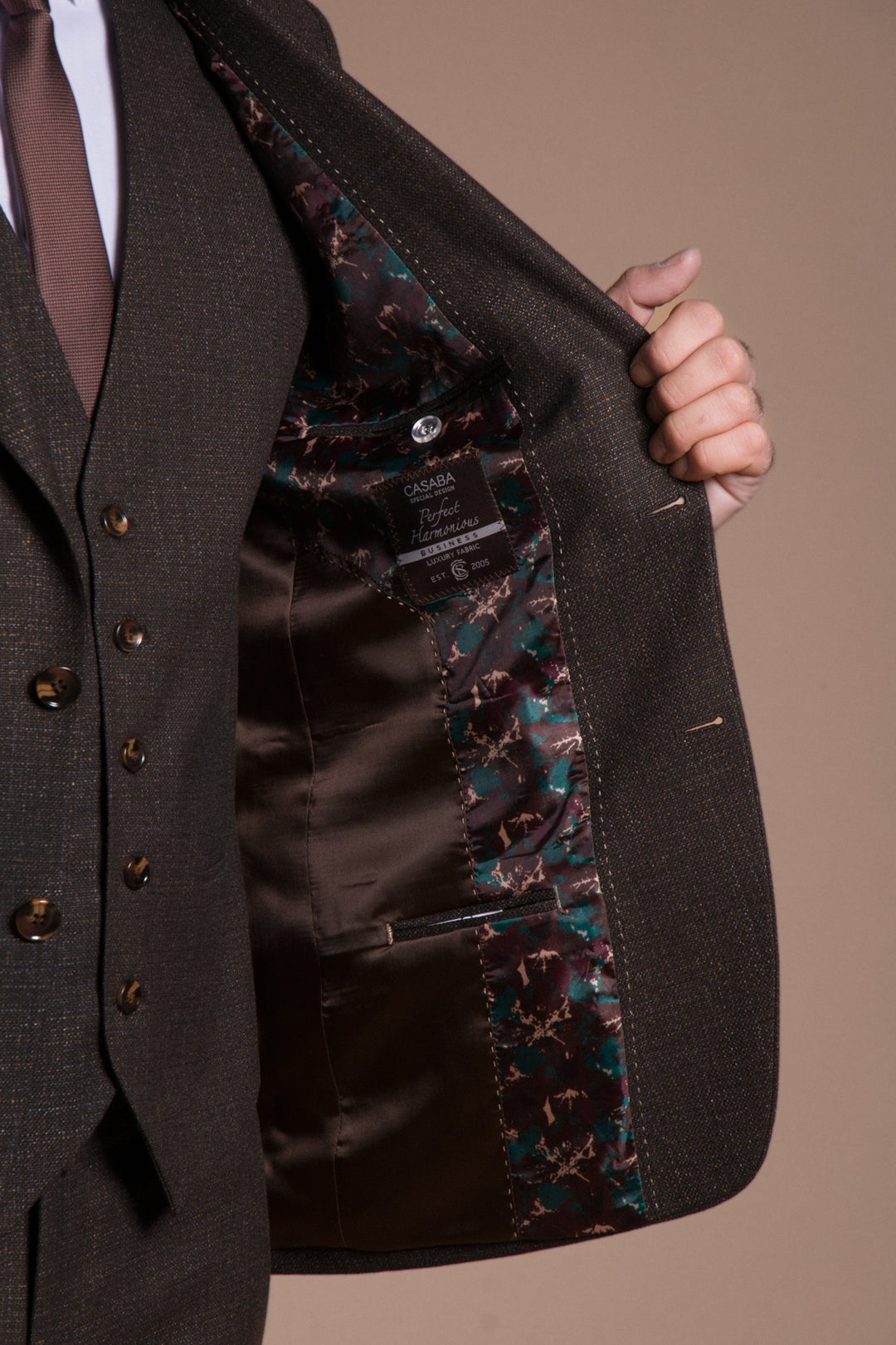 Slim Fit Yelekli Takım Elbise