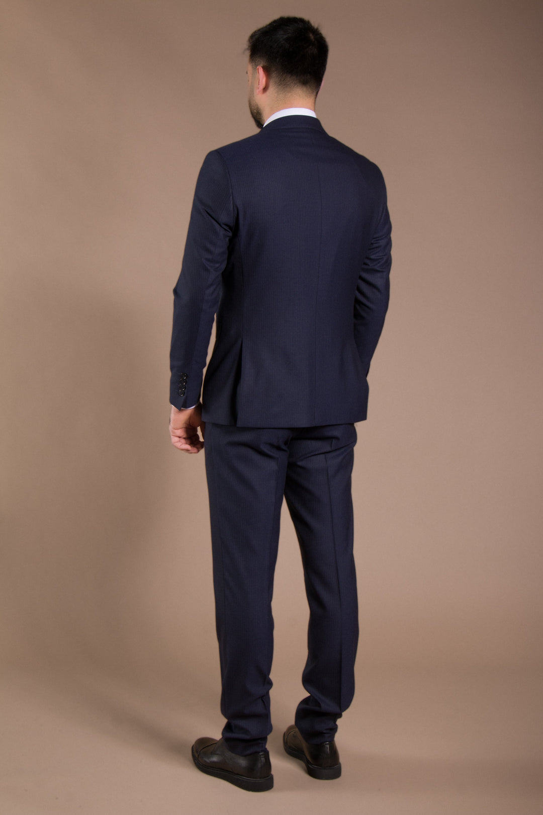 Çizgili Slim Fit Takım Elbise