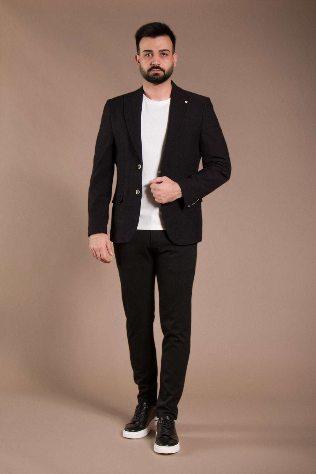 Dokulu Slim Fit Ceket Blazer