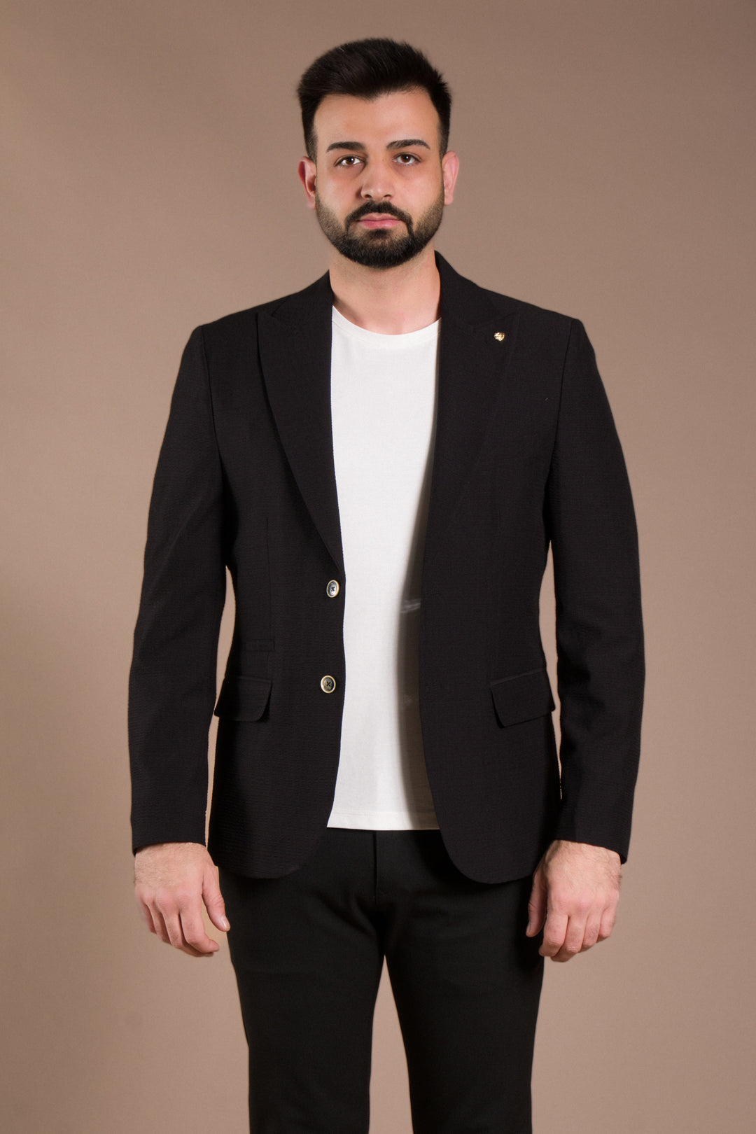 Dokulu Slim Fit Ceket Blazer