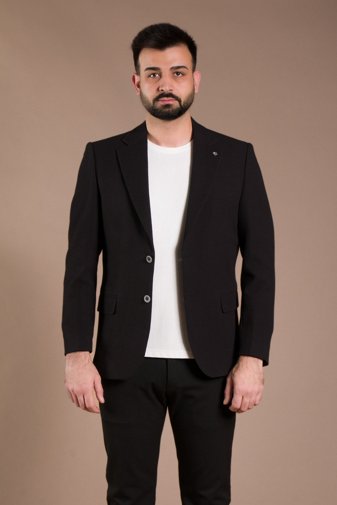 Dokulu Slim Fit Ceket Blazer