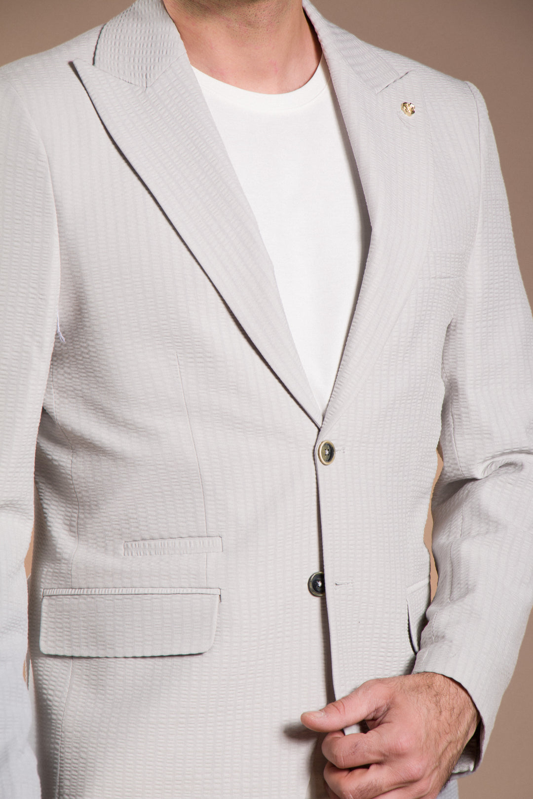 Dokulu Slim Fit Ceket Blazer