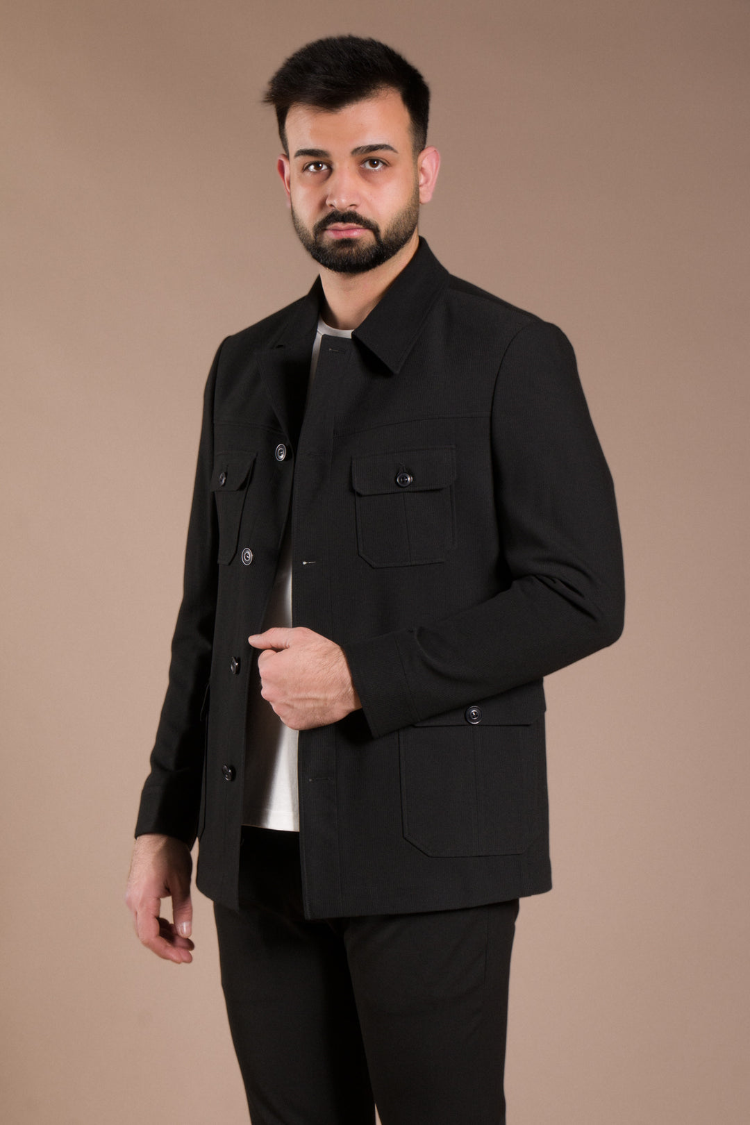 Dokulu Soft İnce Ceket