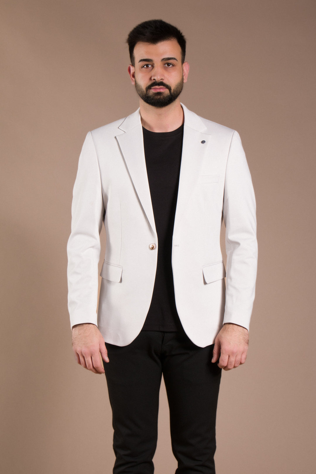 Dokulu Slim Fit Ceket Blazer