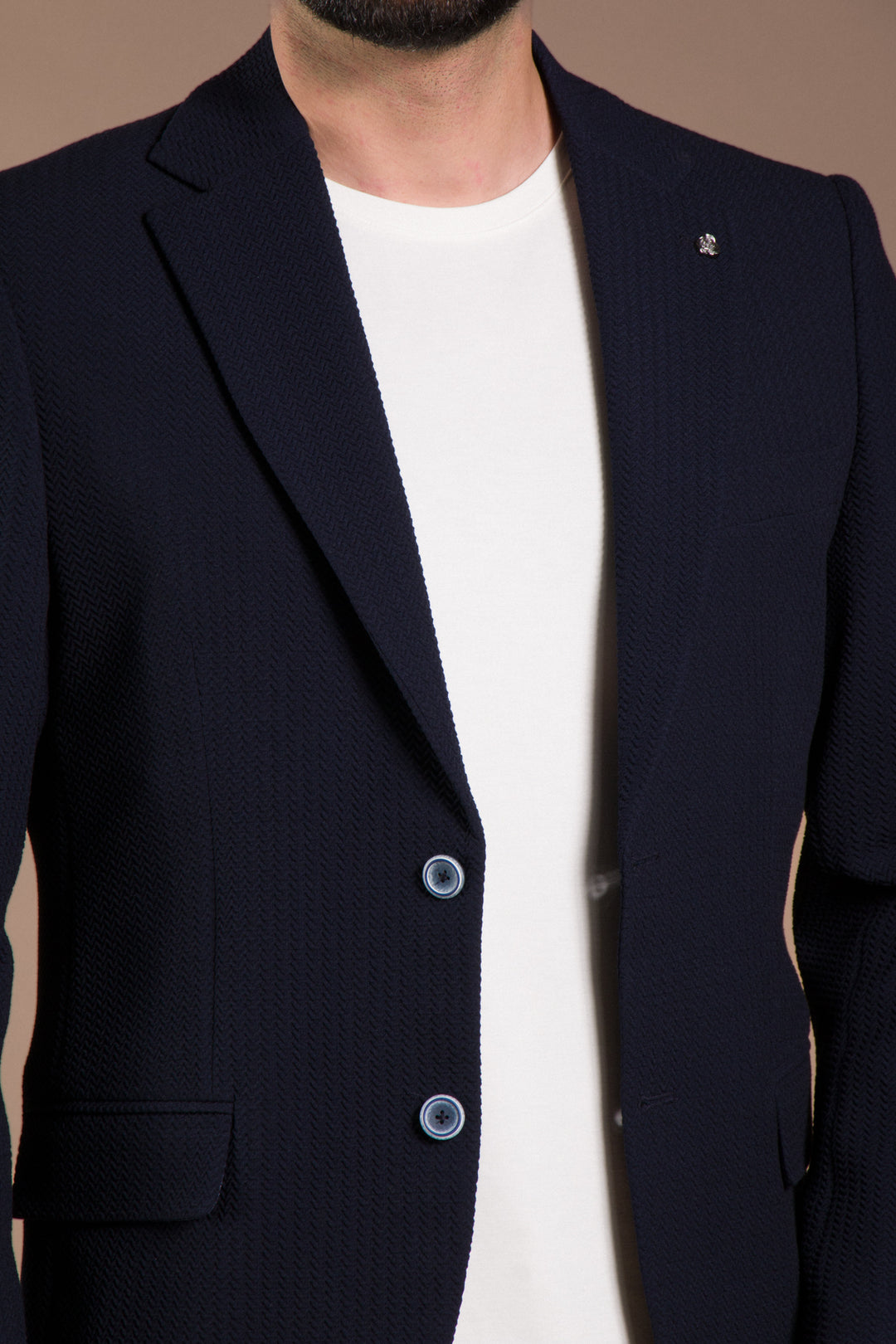 Dokulu Slim Fit Ceket Blazer