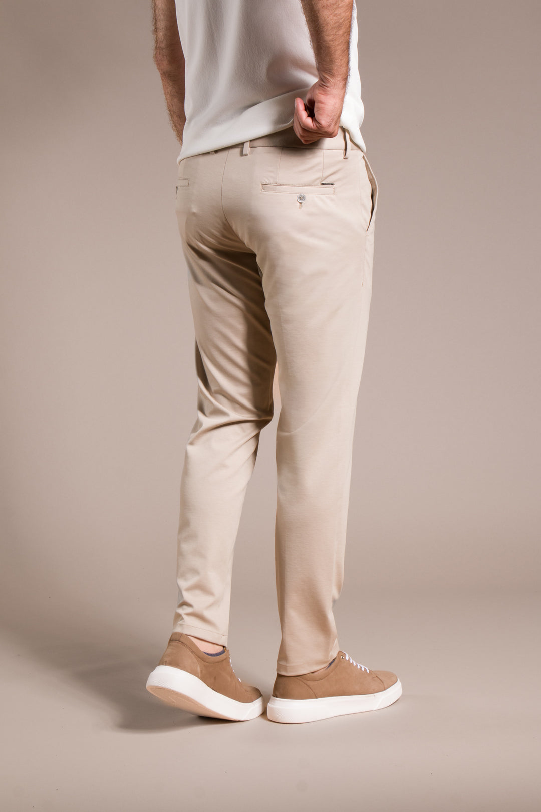 Rio Ribanalı Slim Fit Keten Pantolon