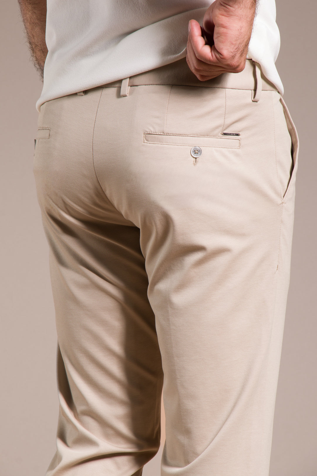 Rio Ribanalı Slim Fit Keten Pantolon