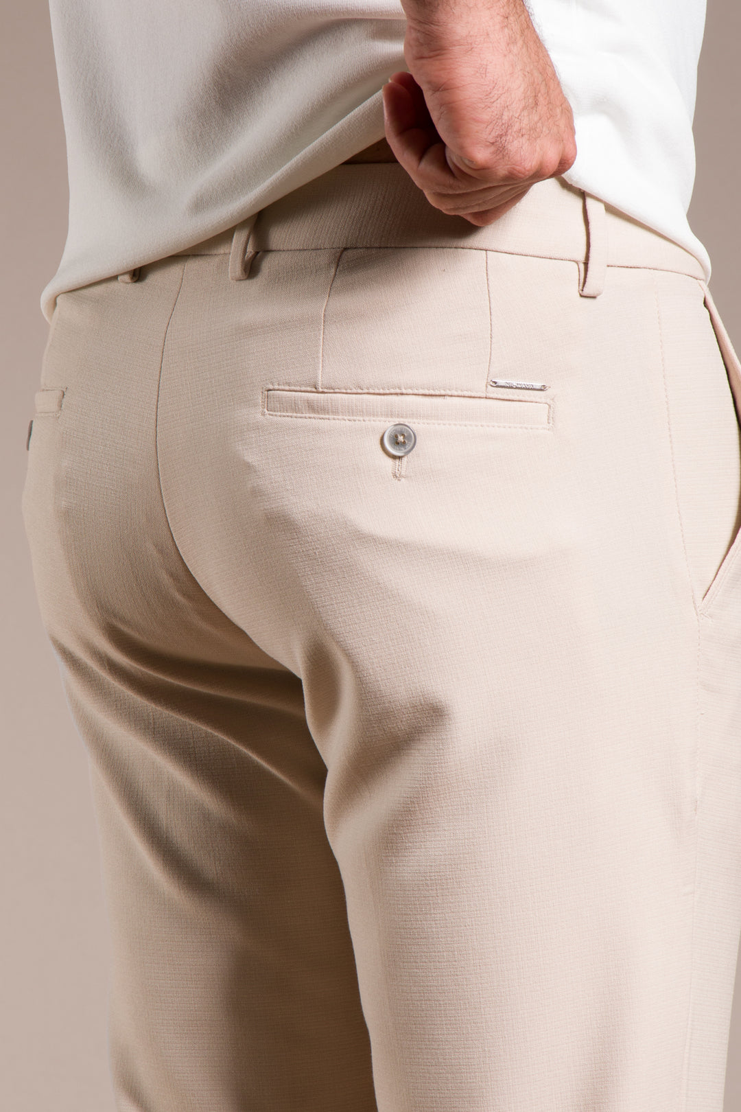 Granada Ribanalı Slim Fit Keten Pantolon