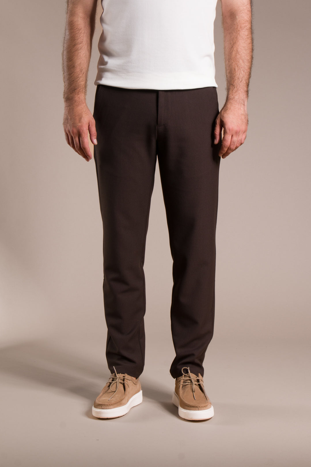 Granada Ribanalı Slim Fit Keten Pantolon