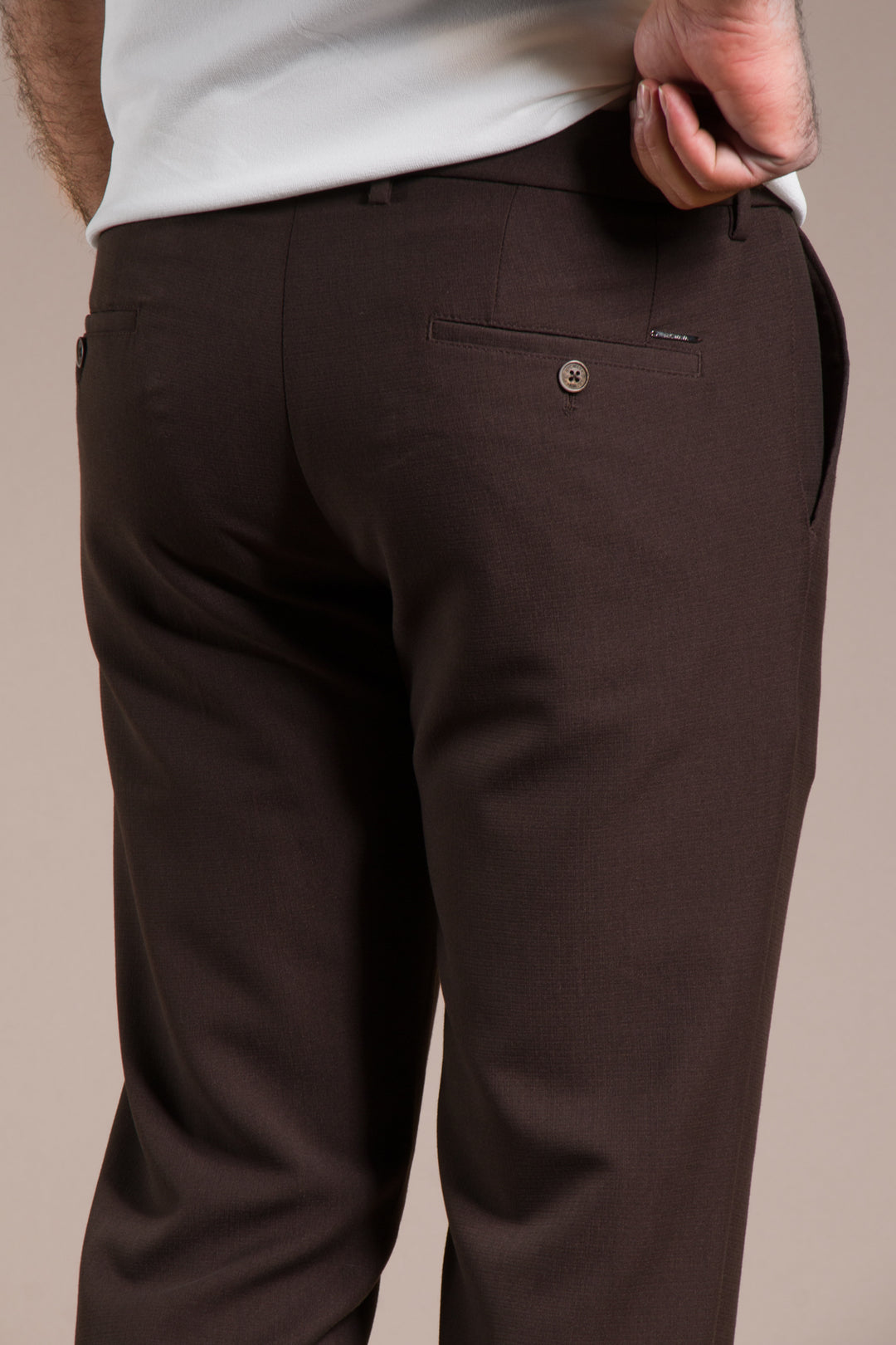 Granada Ribanalı Slim Fit Keten Pantolon