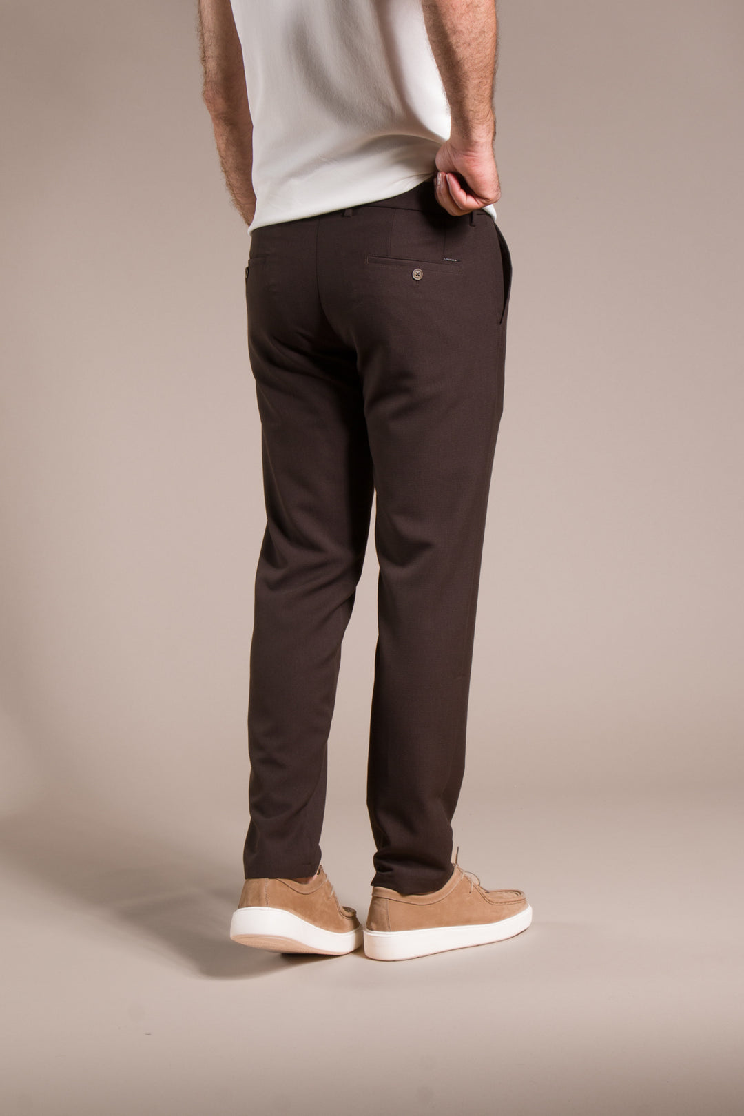 Granada Ribanalı Slim Fit Keten Pantolon