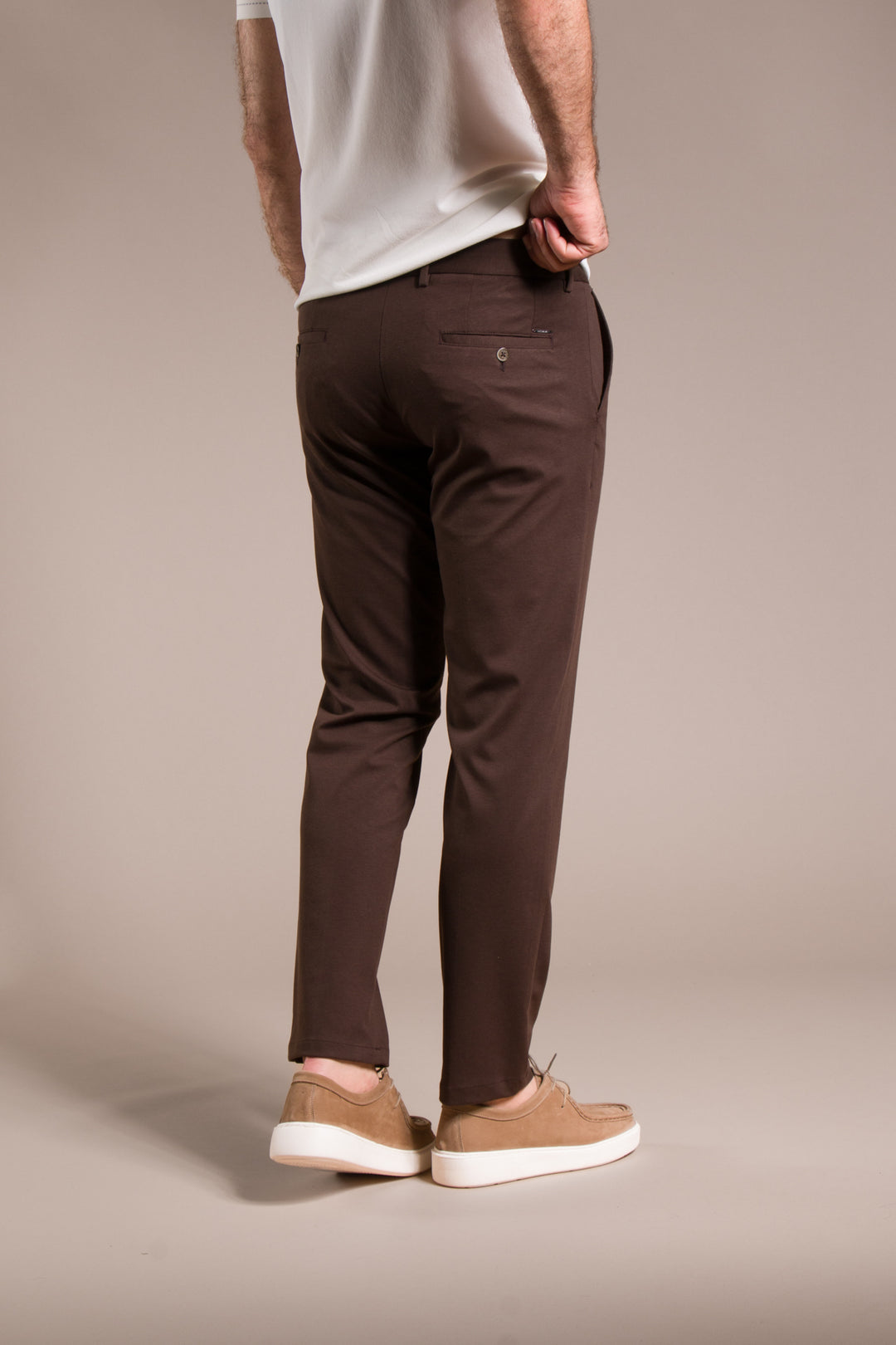 Rio Ribanalı Slim Fit Keten Pantolon
