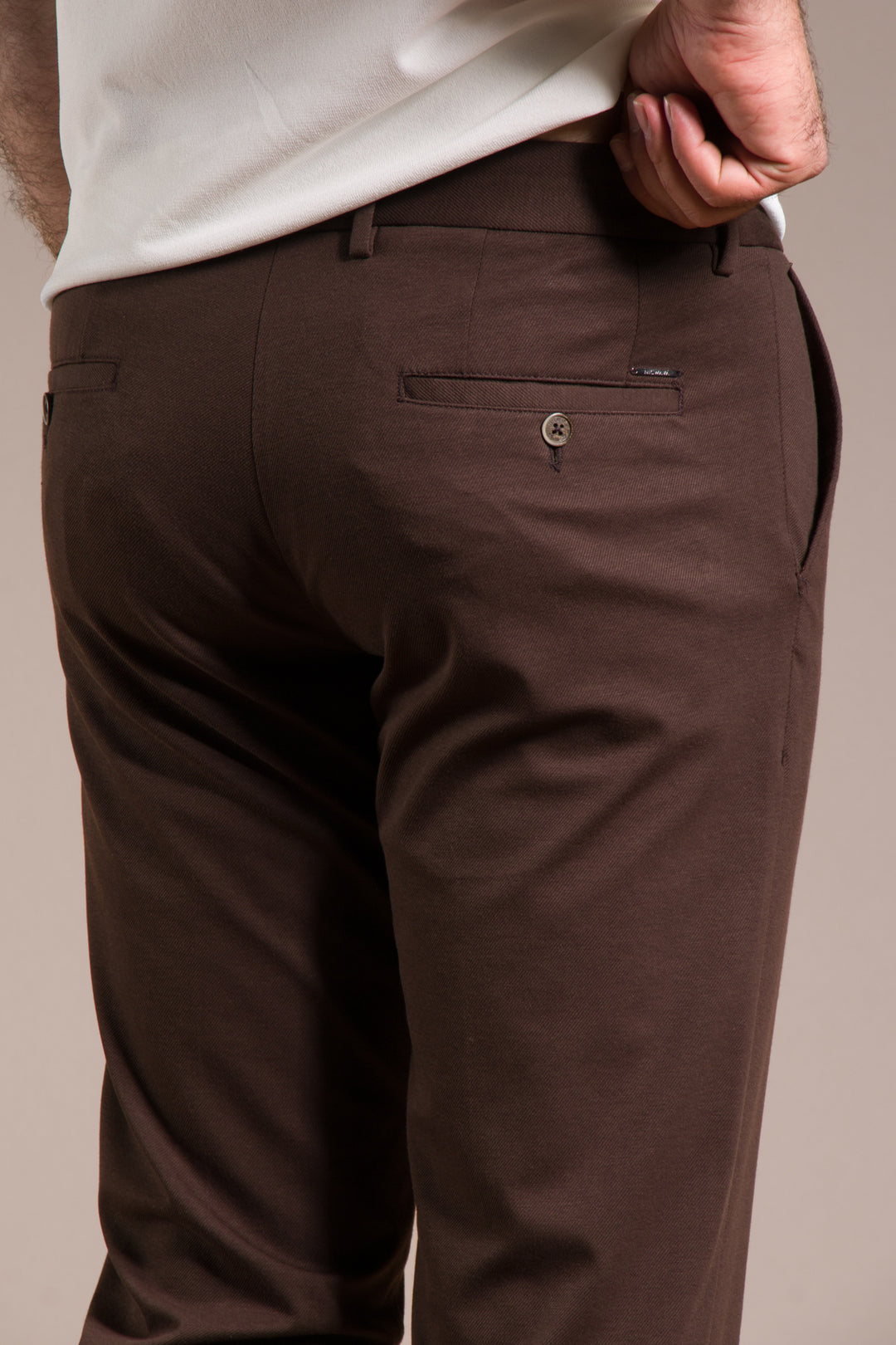 Rio Ribanalı Slim Fit Keten Pantolon