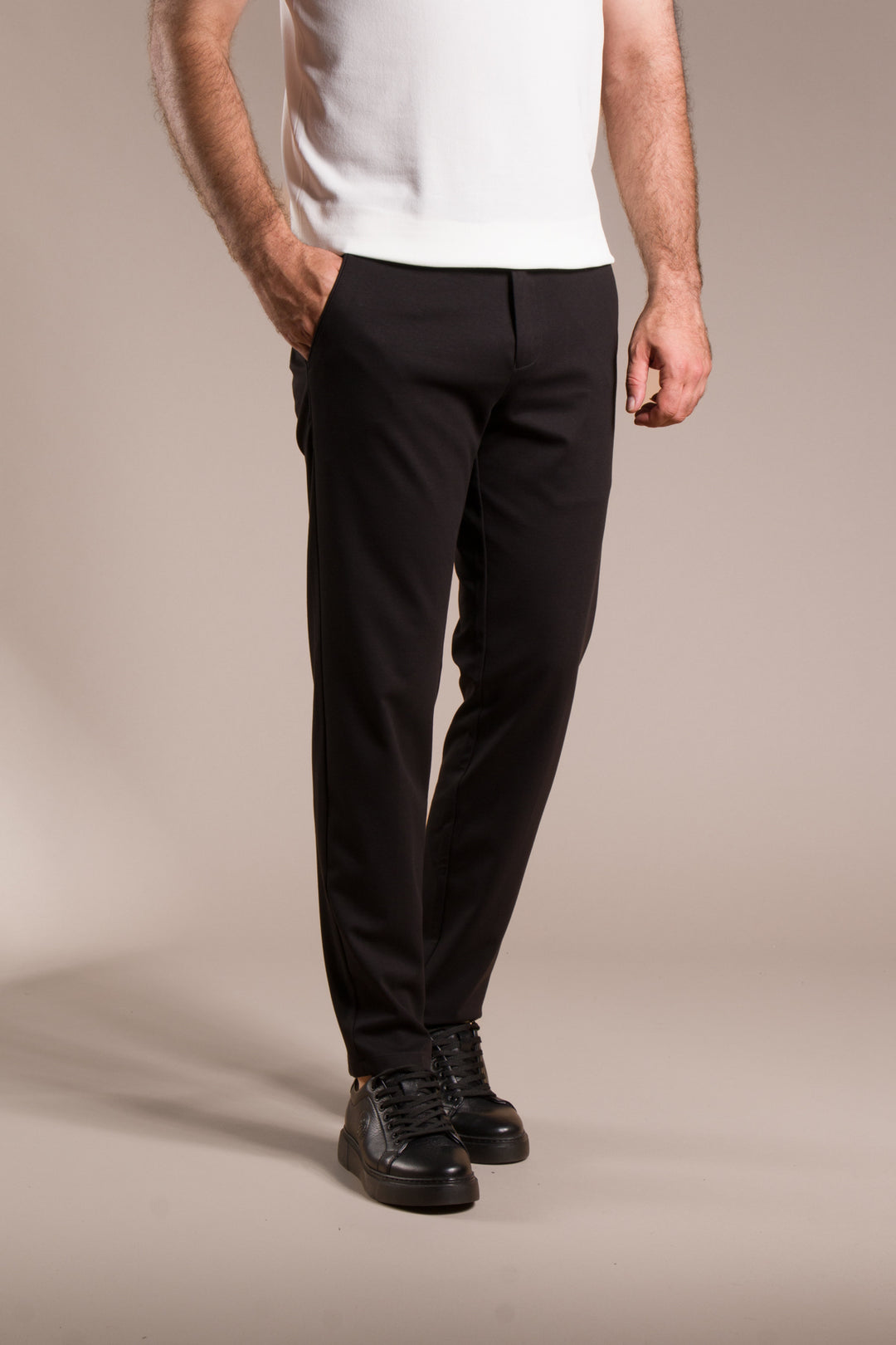 Rio Ribanalı Slim Fit Keten Pantolon