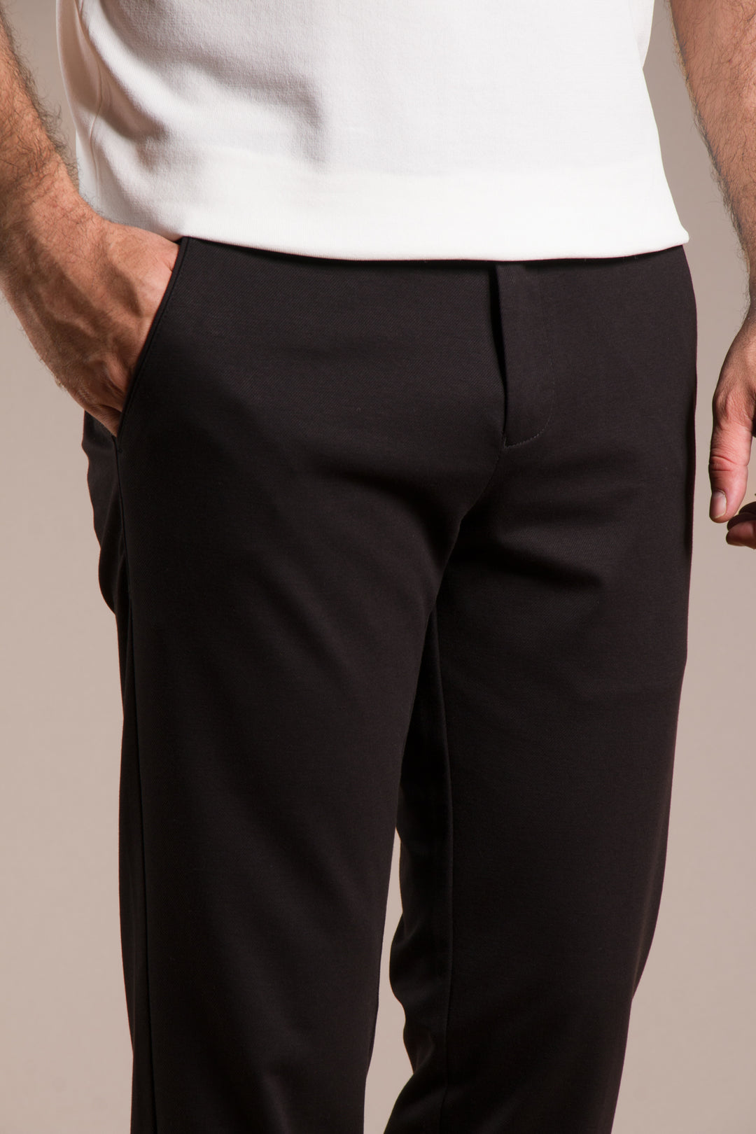Rio Ribanalı Slim Fit Keten Pantolon