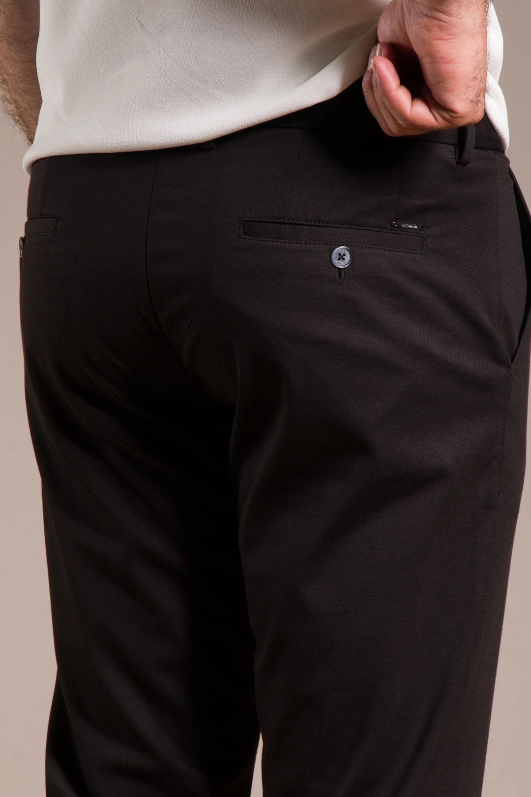 Rio Ribanalı Slim Fit Keten Pantolon