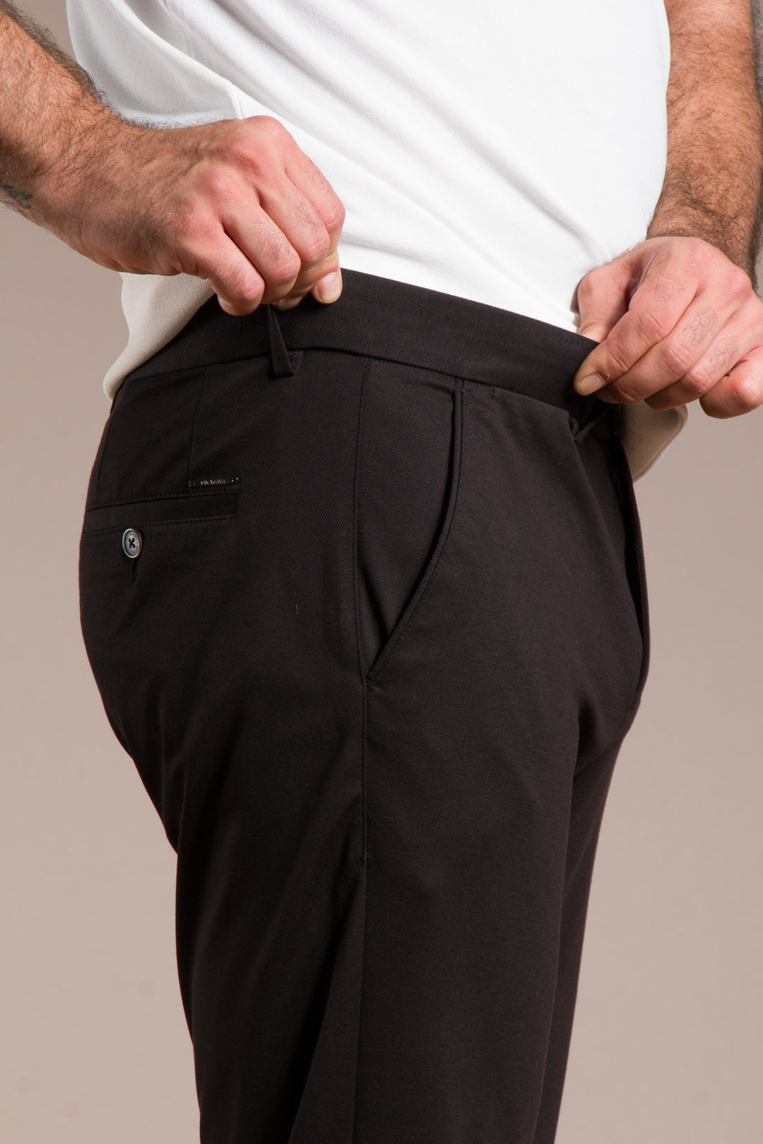 Rio Ribanalı Slim Fit Keten Pantolon
