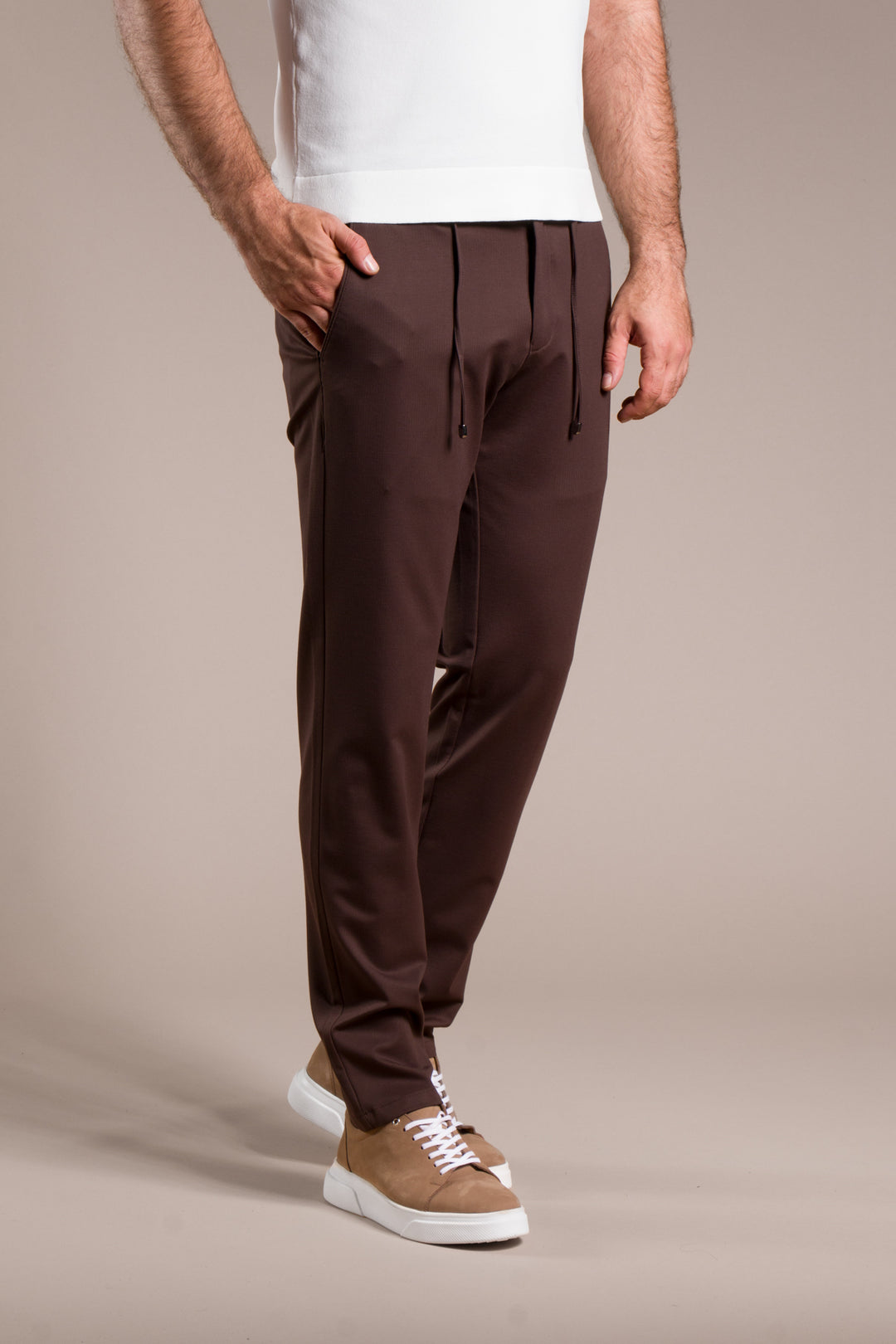 Çizgili Penye Lastikli Jogger