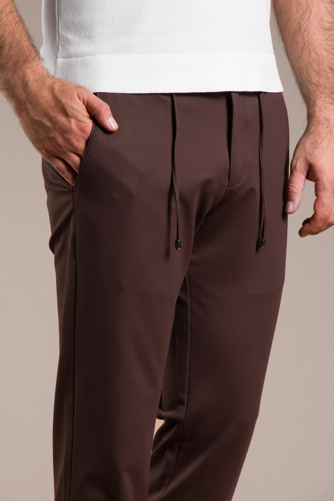 Çizgili Penye Lastikli Jogger
