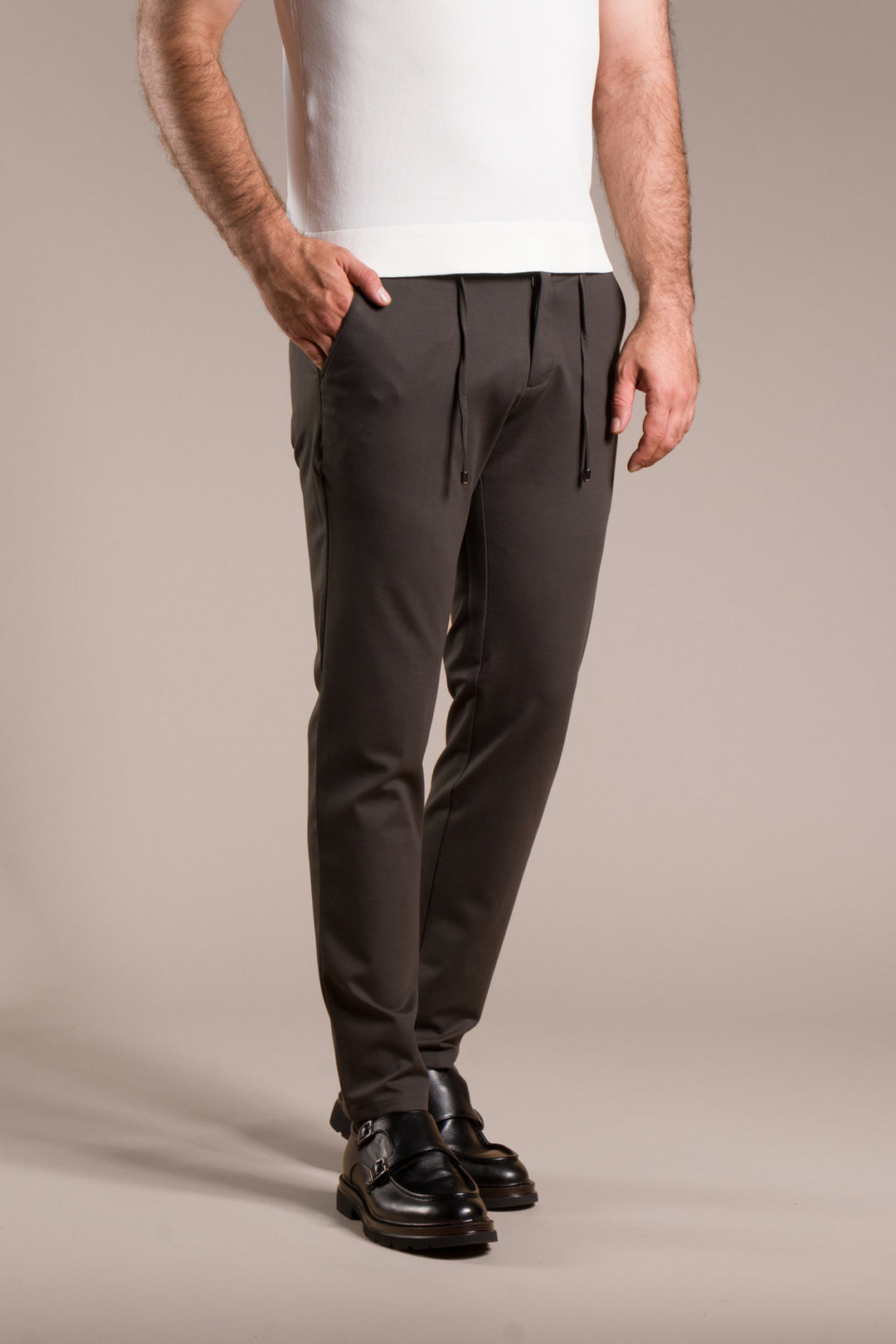Çizgili Penye Lastikli Jogger