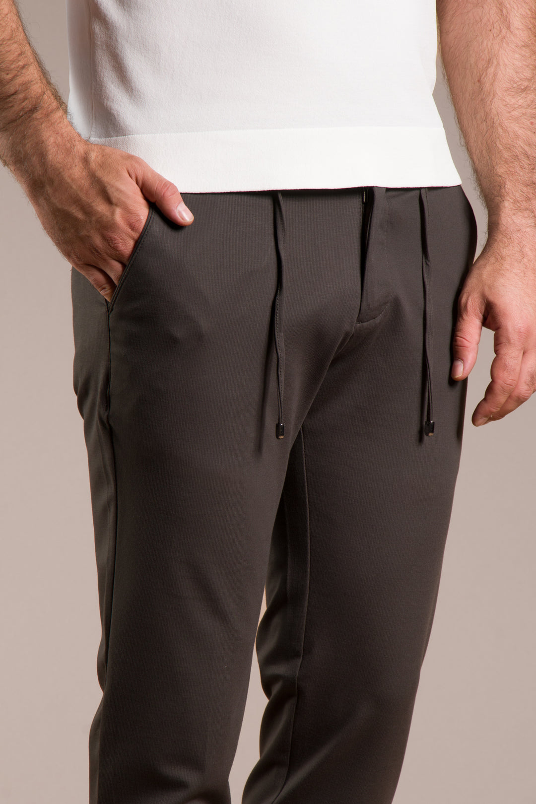 Çizgili Penye Lastikli Jogger