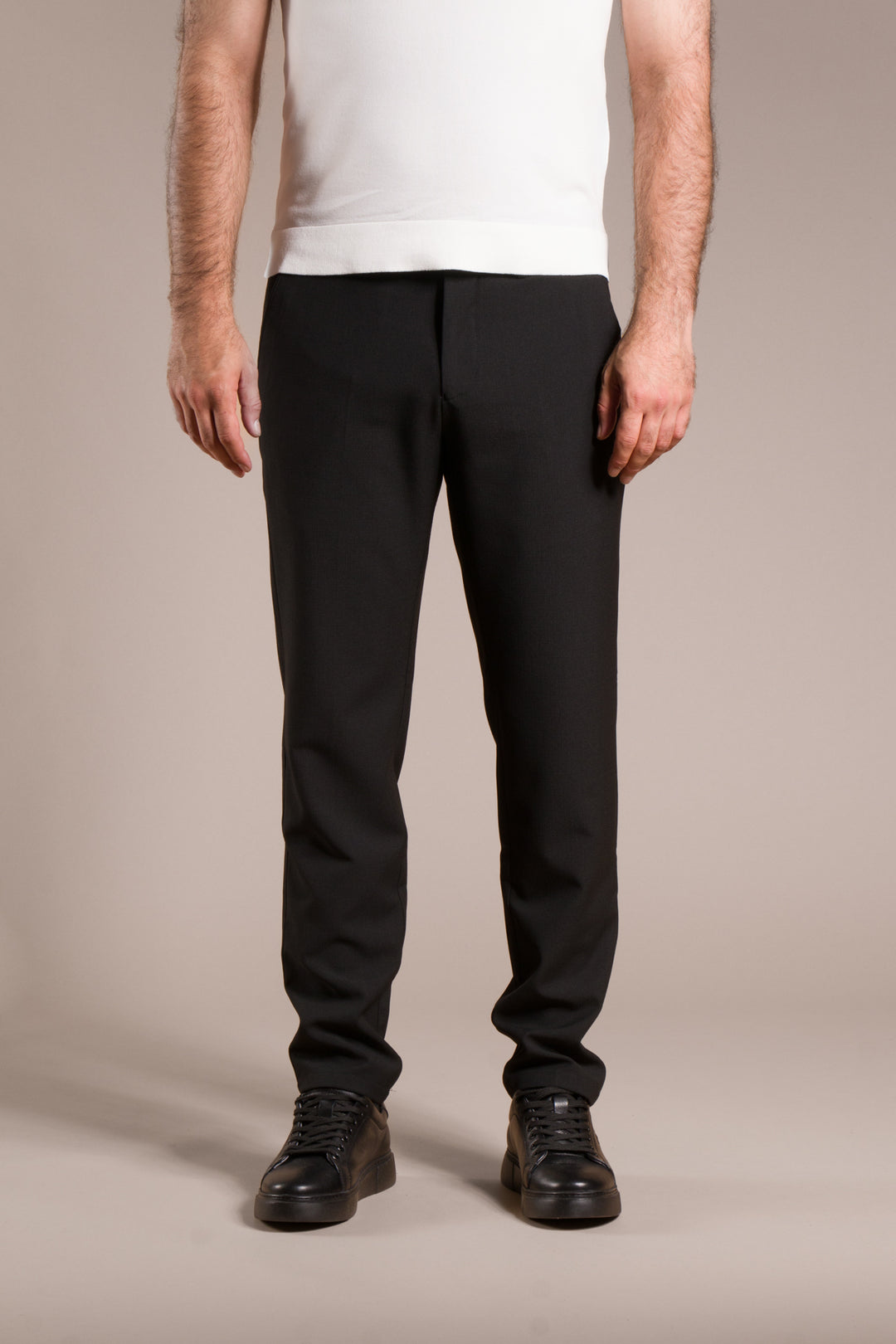 Granada Ribanalı Slim Fit Keten Pantolon